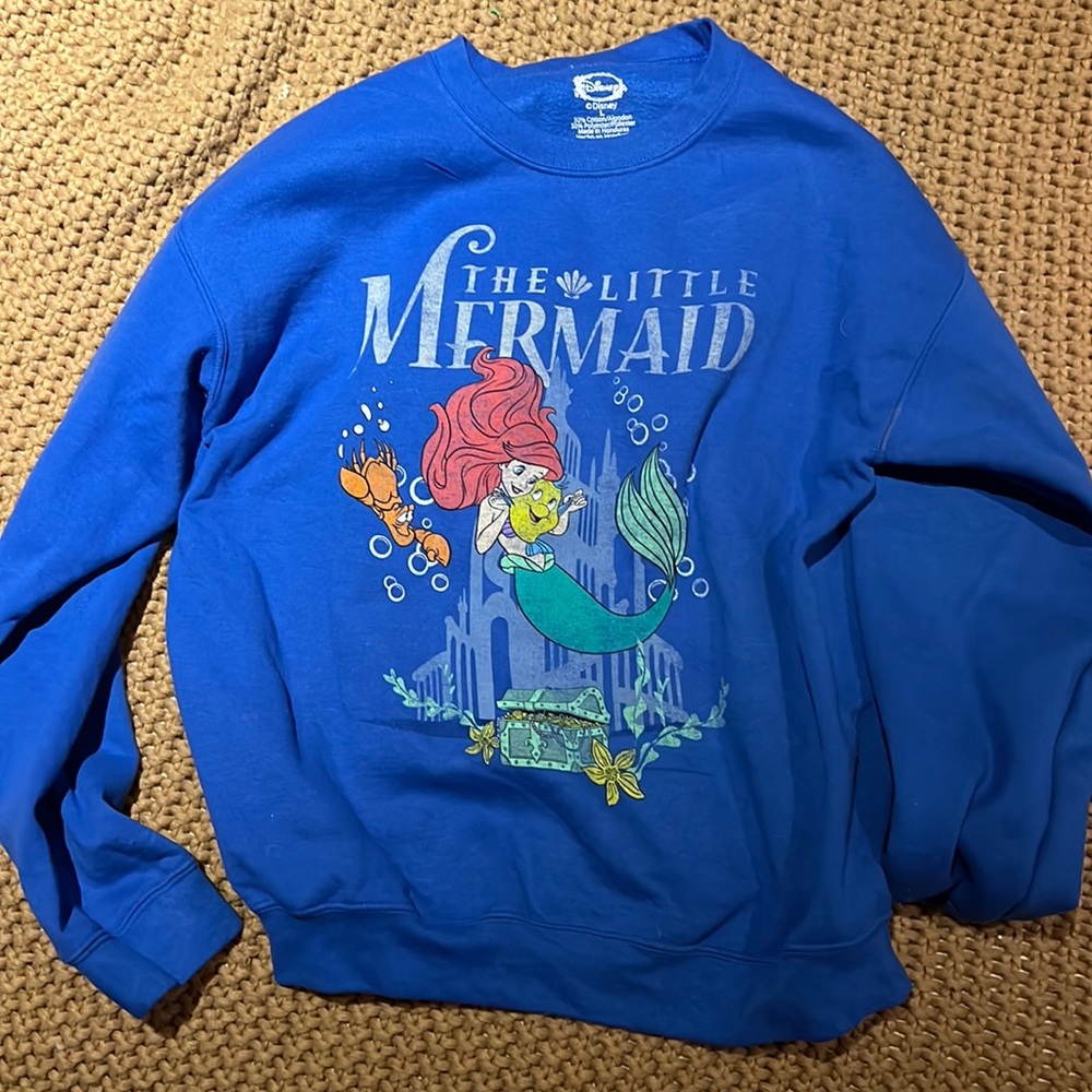 Little mermaid crew neck sweatshirt